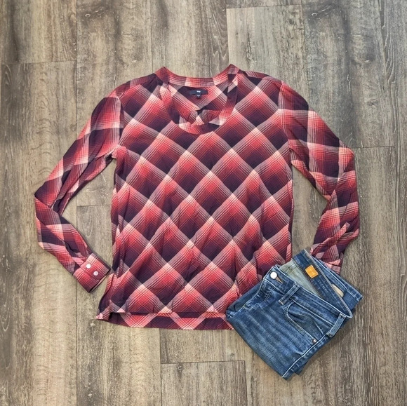 Gap Plaid Tunic - Picture 1 of 5